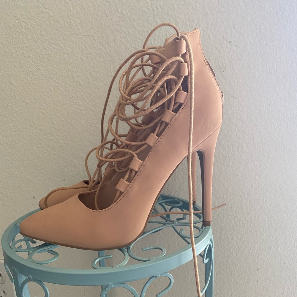 Blush Pink Heels Size 8